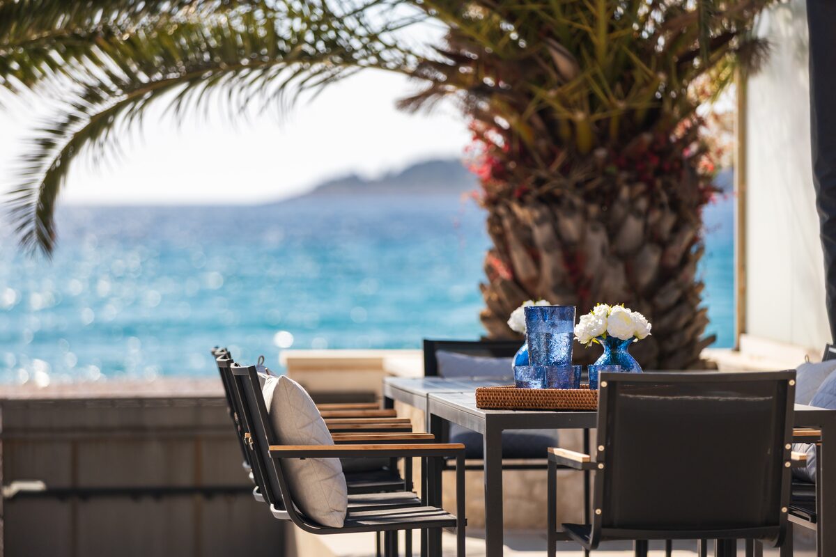 Quiet interior corner with curated decor at The Beachhouse Rogoznica