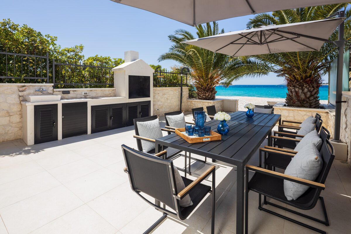 Terrace at sunrise, The Beachhouse Rogoznica