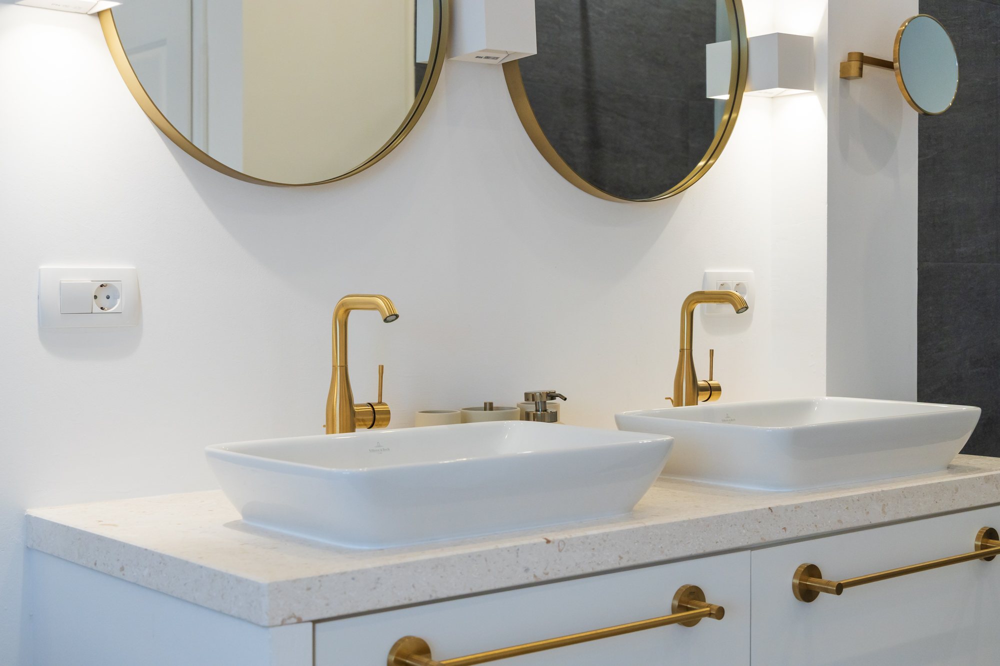 Bathroom at The Beachhouse Rogoznica luxury beachfront villa Croatia with Villeroy and Boch fittings